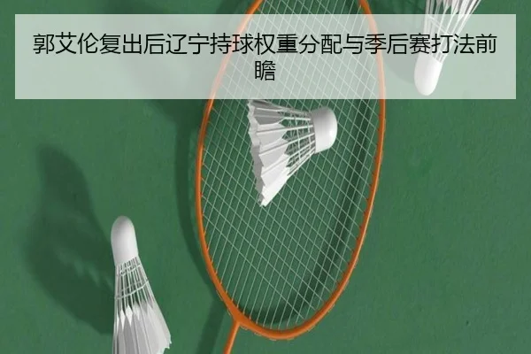 郭艾伦复出后辽宁持球权重分配与季后赛打法前瞻